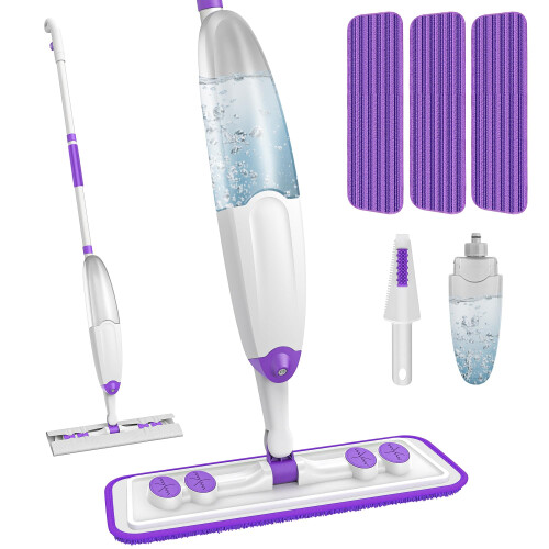 Microfibre Spray Mops for Floor Cleaning, Hardwood Spray Mop with