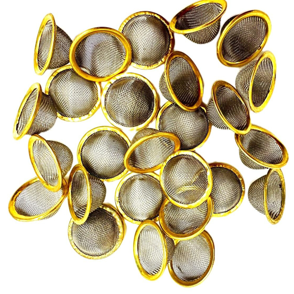 Fenny's Creations 15Mm Conical Bowl Metal Pipe Filter Screens Â Stainless Steel Gauze For Smoking Pipes, Bongs & Glass Pipes (Pack Of 20) 5051226891977