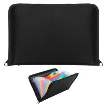 Receipt Organiser, Expanding Receipt Holder, Folder Organiser, Receipt Folder, Flashcard Organiser, Receipt Wallet with Zipper & Labels for Ticket Do