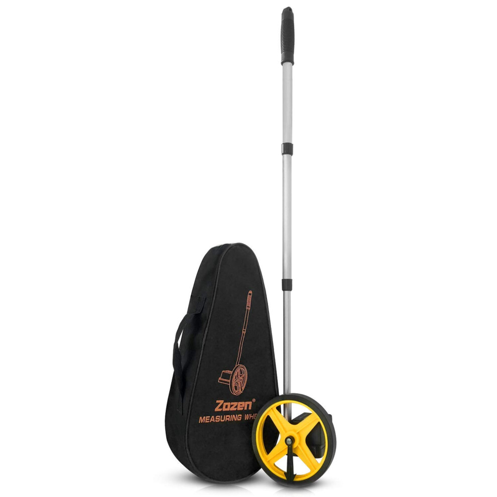 Zozen Measuring Wheel In Meters, Telescopic/Metric Units [Up To 9,999M], Rolling Measurement With Carrying Bag, One Key To Reset/Starting Point Arrow 7777433487977