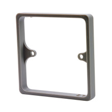 Grey 10mm 1-Gang Socket Spacer - Single Back Box Extender for UK Sockets and Switches