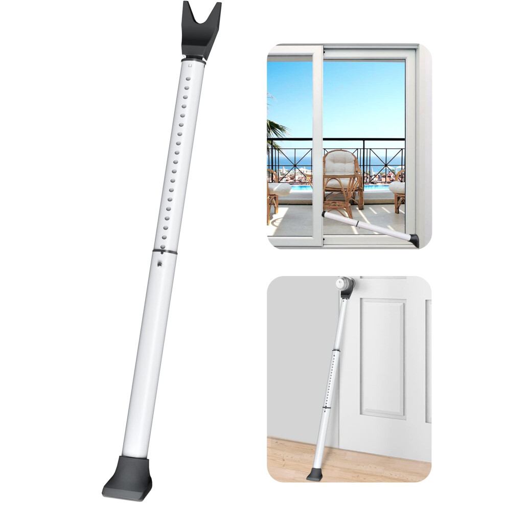 Acemining Upgraded Door Security Bar & Sliding Patio Door Security Bar, Heavy Duty Security Door Stoppers Adjustable Door Jammer Security Bar For 5051226963605