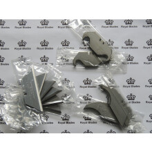 50 X Royal Blades Mixed Heavy Duty Trimming Blades Made in Sheffield England Cutting Edge 30 Straight 10 Hooked 10 Concave