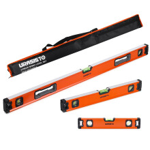 URASISTO 3-Piece Spirit Level Set, 12", 20", 40" Level Set with Magnetic Torpedo Levels, 45/90/180Bubbles Measuring
