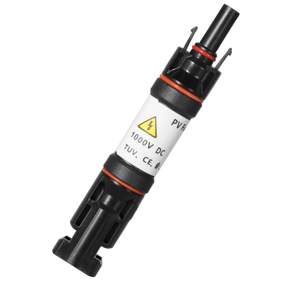Jadeshay Solar Fuse,Dc 1000V 15A Solar Panel Fuse With Solar Fuse Holder In-Line Solar Connector Ip67 Waterproof Photovoltaic Solar Panel Fuse Holder 5051226962776