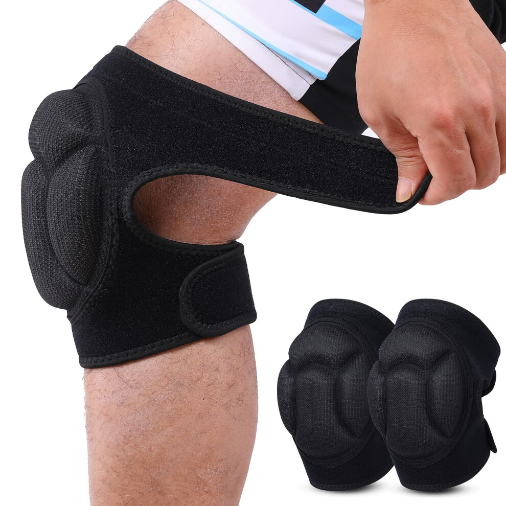 Pliksuver Knee Pads 20Mm Thick Sponge Gardening Knee Pads Anti-Slip Volleyball Kneepads For Dancing, Garden, Cleaning (1 Pair) 5051226921667