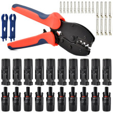 TMBMLPP Solar Crimping Tools Set, MC4 Crimping Tool Kit for 2.5/4/6mm² Solar Panel PV Cable, Solar Tool Kit