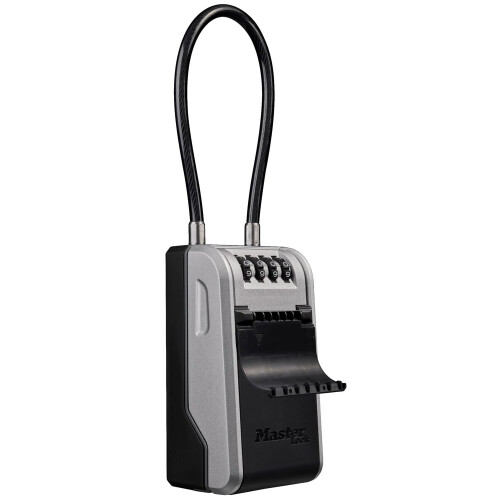 Master Lock Master Lock 5482EURD Key Safe with New Innovative Design, Flexible Cable Shackle