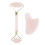 Natural Double Head Rose Quartz Jade Stone Roller & Scrapping Plate Face Massage Tool Kit 1