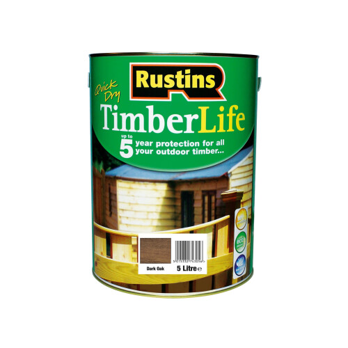 Rustins Rustins TLDO5000 Timberlife Dark Oak, Brown, 5l