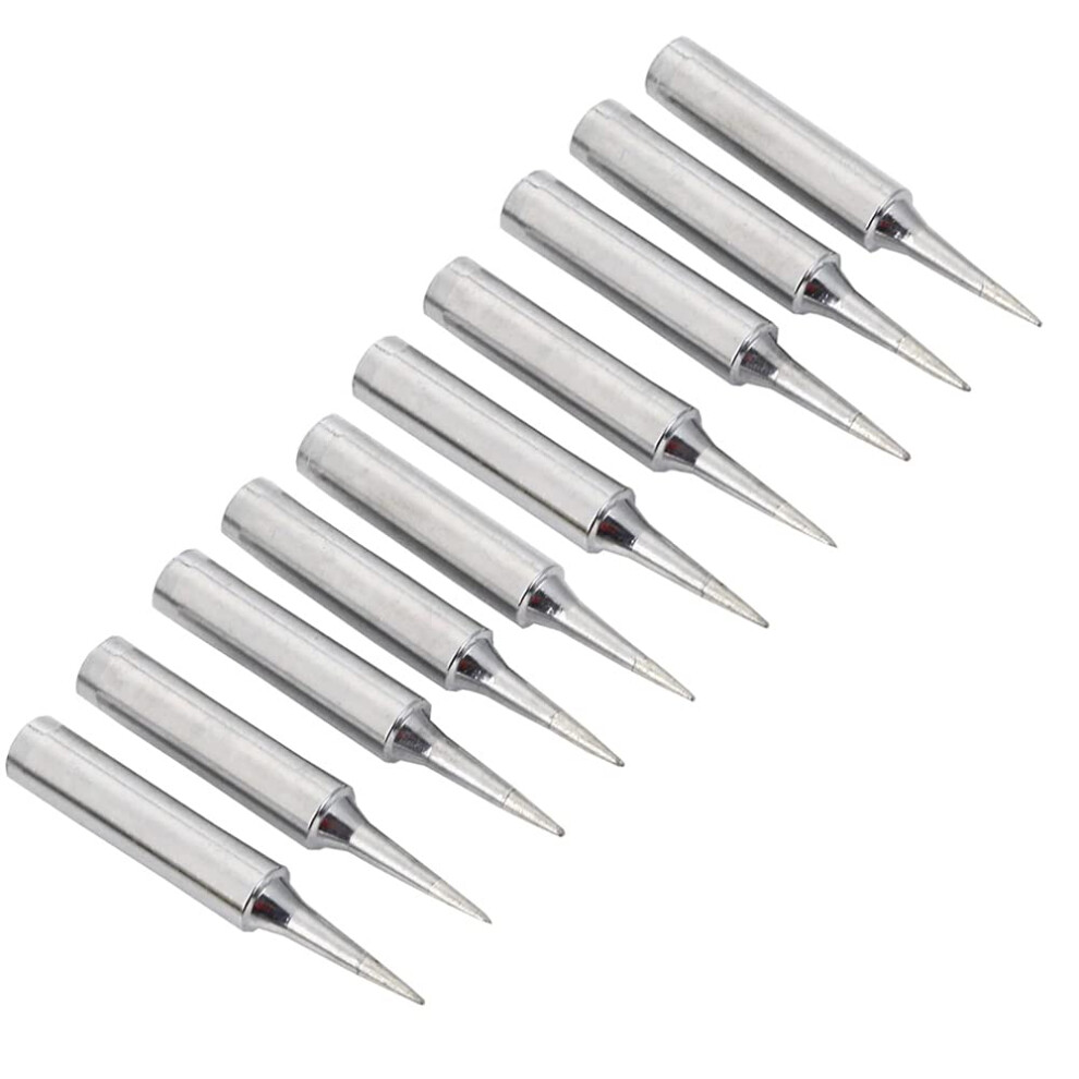 Saipor 10Pcs 900M-Ti Soldering Iron Tips Solder Iron Replacement Tip For 900M Station Tool For Hakko, Tenma, Atten, Quick, Aoyue 5051226904110