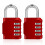 ZHEGE Combination Locker Padlocks, 4 Digit Code Padlock Outdoor with Side Window, Gym Padlocks, School Locker Locks 1