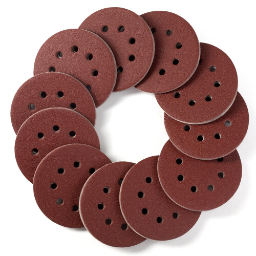 S SATC Sanding Discs 80 Grit 110Pcs Orbital Sander Discs 125mm Hook and Loop Rou