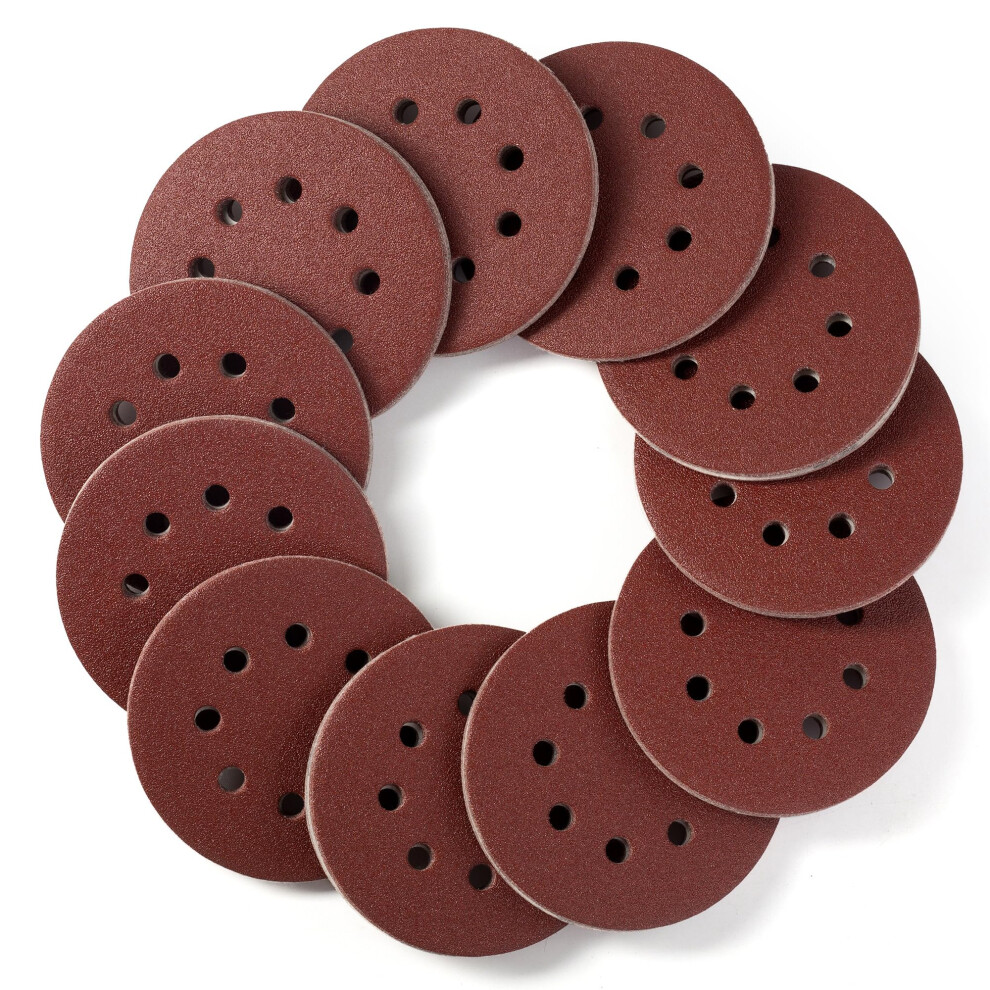 S Satc Sanding Discs 80 Grit 110Pcs Orbital Sander Discs 125Mm Hook And Loop Round Orbital Sander Pads For Sanding 5051226962950