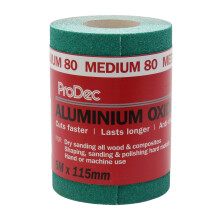 ProDec 5m Roll 80 Grit Medium Grade Green Aluminium Oxide Machine Sanders