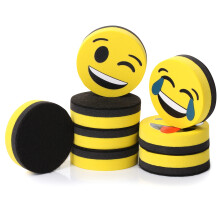 Mr. Pen- Smiley Magnetic Whiteboard Erasers, 8 Pack - Mini, Cute, Dry Erase, Back to School Supplies