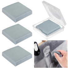 4Pcs Kneaded Art Erasers, Grey Kneadable Artists Putty Rubber,Create Highlights, Erase or Lighten Sketching Erasing Blurring Highlighting for Adults