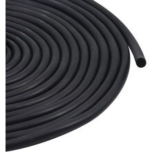 Storystore Backer Rod for Gaps and Joints, 6mm x 3m Black Foam Rubber Caulk Saver for Weather Stripping, Door Seal