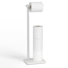 Topsky Toilet Roll Holder Free Standing Toilet Paper Holder - Stainless Steel Standing Toilet Roll Holder