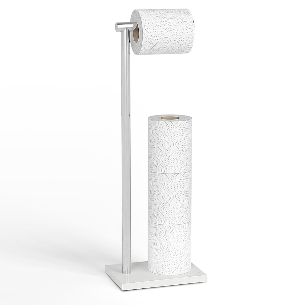 Topsky Toilet Roll Holder Free Standing Toilet Paper Holder - Stainless Steel Standing Toilet Roll Holder 5051226898853