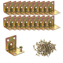 20PCS Heavy Duty Corner Braces L Shape Brackets 30x30x30mm, 90 Degree Joint Right Angle L Bracket for Furniture Wood Cabinets Shelves,Package Include