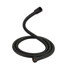 GRIFEMA G852B-18 PVC Smooth Black Universal Shower Hose 1.8m, Replacement Shower Pipe with Brass Connections, Flexible Anti-Twist