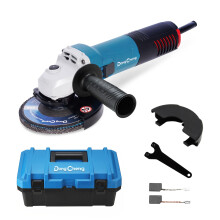 Dong Cheng Angle Grinder 115mm 800W, Compact Angle Grinder with Storage Hard Case & Quick-Change Guard, Professional for Cutting, Grinding