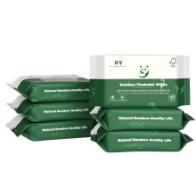 Bamboo Flushable Toilet Wipes Septic Safe Soft Eco Friendly Unbleached XL Personal Aloe Vera Wet Wipes for Women/kids/Adults 360Count
