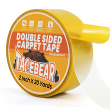 TAPEBEAR Heavy-Duty Double Side Carpet Tape 50mm x 18m, Removable Carpet Tape for Area Rugs