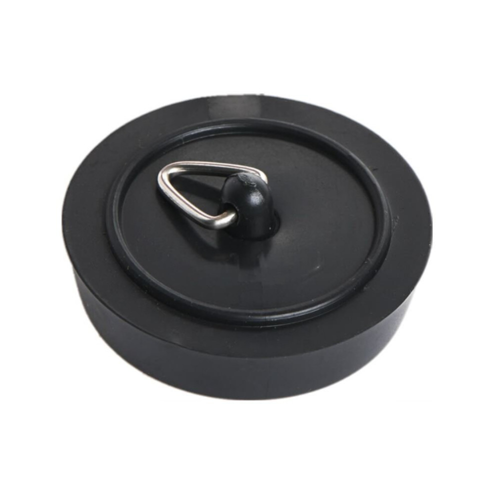 Merriway Bh02224 (2 Pcs) Bath Plug, Black 45Mm (1.3/4 Inch) - Pack Of 2 Pieces 5051226972546
