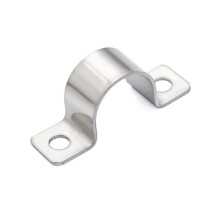 FamlTol 2 Hole Conduit Clips 304 Stainless Steel Pipe Clip Heavy Duty Pipe Clamp U Shaped Brackets for Water Pipes