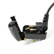 Mr. Gadget’s Solutions – Permanent Grounded Schuko (EU) to UK 3-Pin Converter Plug 13A Fused BS1363-5 Compliant – Black
