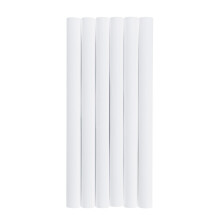 6 x Radiator Pipe Cover Sleeves White (200mm)