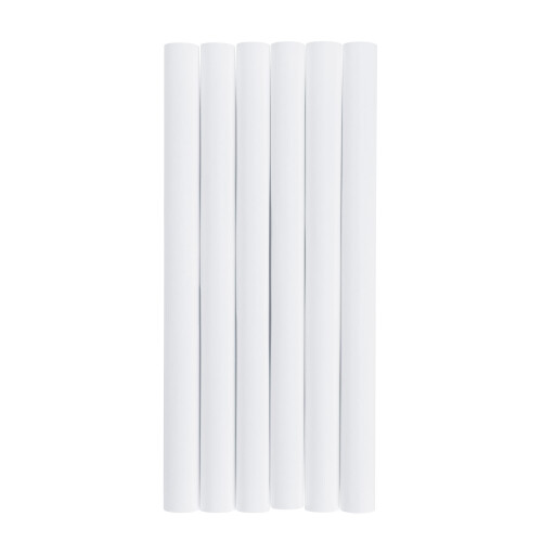 6 x Radiator Pipe Cover Sleeves White (200mm)