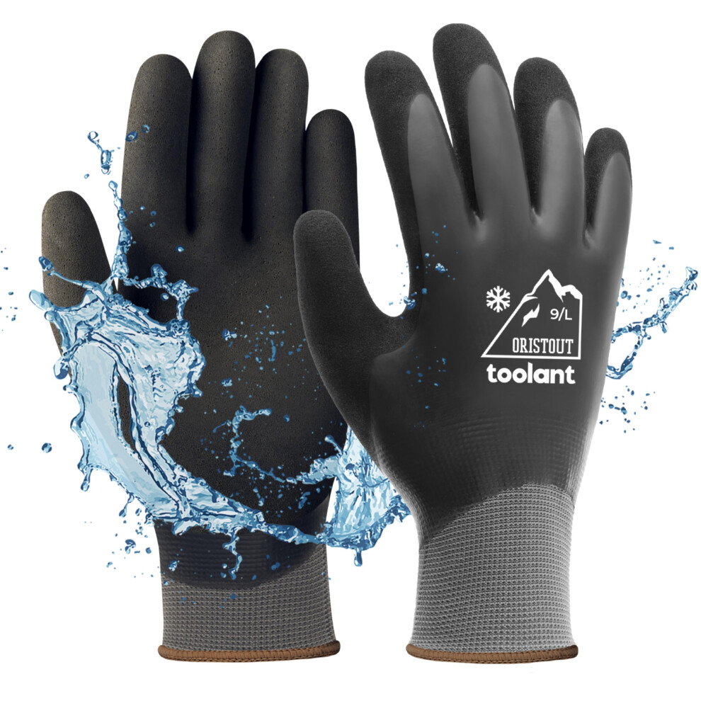Waterproof Winter Gloves, Thermal Work Gloves For Cold Weather, Touchscreen, Super Grip, For Gardening, Fishing, Car Washing, Working In Freezer 5051226900754