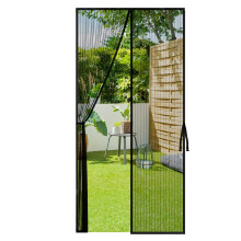 Cascovll Magnetic Screen Door (with Stay Open Buckles,90210cm,Black)