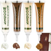 Brown Wood Filler and Laminate Floor Repair Kit, Wood Repair Kit for Furniture, Cabinet, Floor, Door Scratches, Cracks, Holes and Stains – Brown