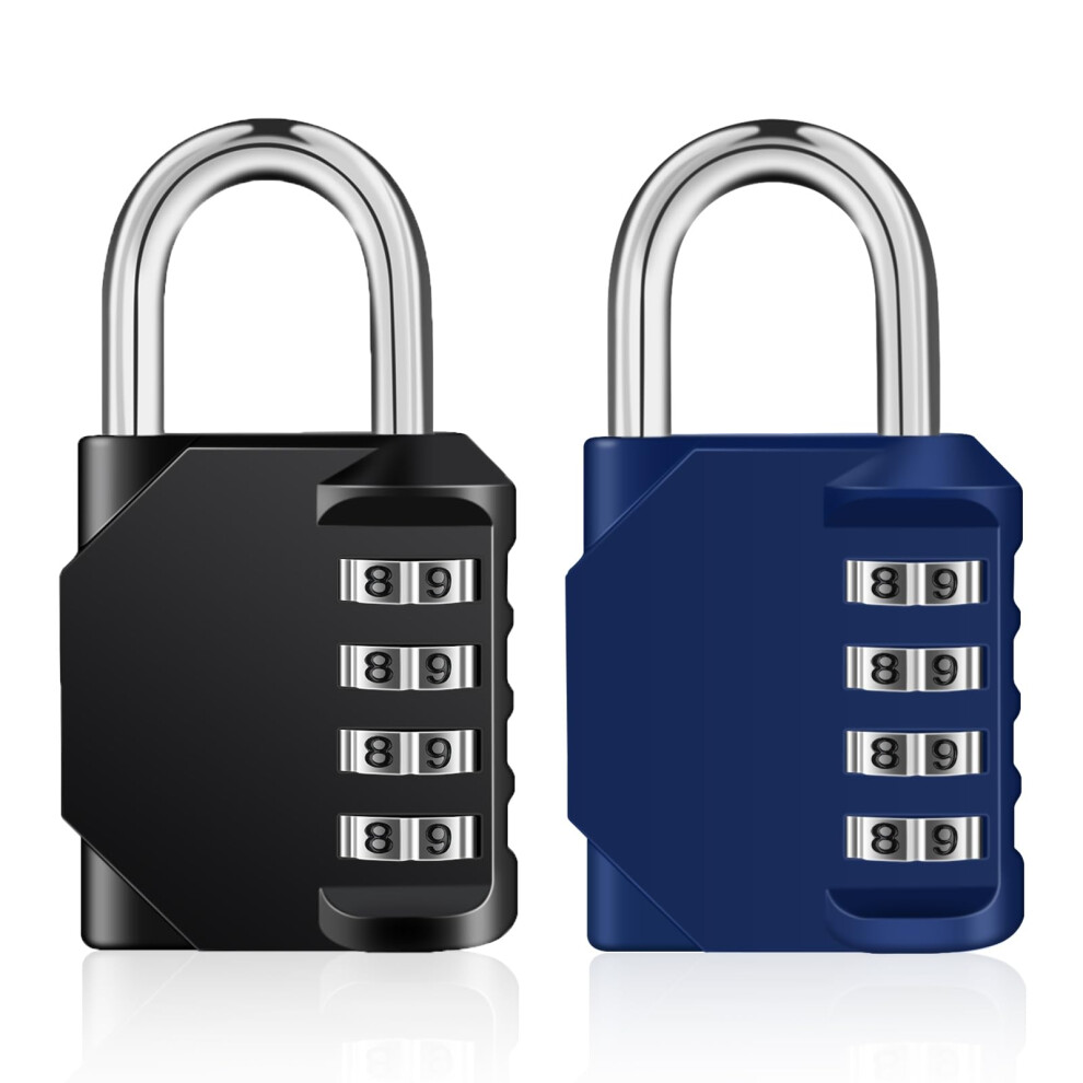 Zhege Combination Padlocks, 4 Digit Locker Padlocks For Gym Lockers, School Locker, Outdoor Padlock Weatherproof For Fence Gate, Shed, Garage, Etc 5051226996566