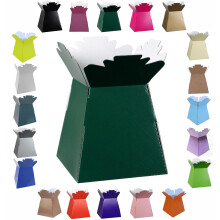 Glossy Vibrant Bouquet, Flower Box/Vase - Transportation Display, Presentation Boxes (1, Dark Green)