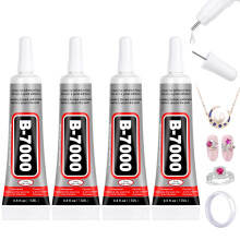 Flintronic B7000 Super Glue, 4PCS 15ML Transparent Paste Adhesive, Multifunctional Repair Glues, Fast Repair and Quick Drying Strong Glue