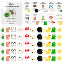 Chovbe 50 Set Mixed Animal Thank You Staff Gifts - Employee Appreciation Bulk for Coworkers, Teachers & Colleagues - Inspirational Resin Ducks, Owls