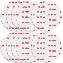10 Pack 75mm (2.95") Circular Double Sided Sticky Pads, Strong Car Sticky Adhesive Replacement for Car Mount Mounting Holder Disk Windshield GPS