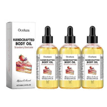 1-5X Strawberry Crisp Handcrafted Body Oil Nourishes Soft Body Care Oil 120ml
