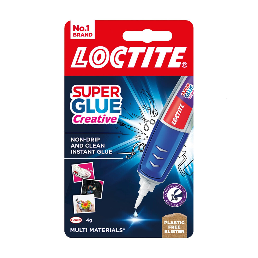 Loctite Super Glue Creative Pen, For Precise Application On Multiple Materials, Adhesive Gel Dries Clear For Invisible Repairs