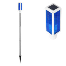 (Blue) Solar Marking Pole Solar Powered Driveway Markers Outdoor Use Blue 77.00X4.00X4.00CM Waterproof 1Set