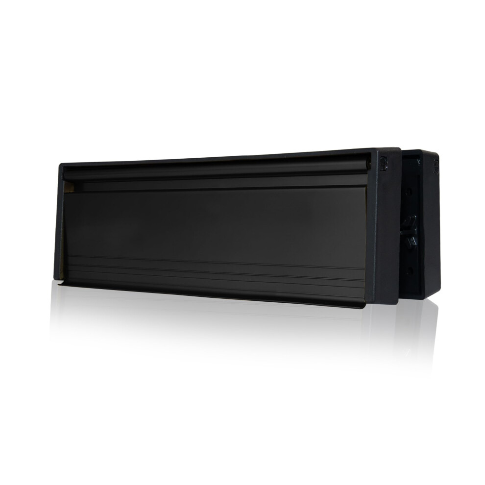 Xfort Mailplate 12" Letterplate Matt Black, Premium Draught Proof Postal Letterbox 5051226978319