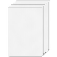 pangdapengpeng 6 pcs White Plastic Sheet, A4 Foam PVC Boards 21 x 29,7 cm, 1mm Thick Hard Polypropylene Sheet for Sand Table Model Making, Modeling