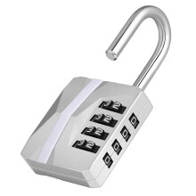 ZHEGE Locker Padlocks with Code, 4 Digit Combination Padlock for Gym Locker,School Locks, Heavy Duty Outdoor Padlock Weatherproof for Gate, Fence