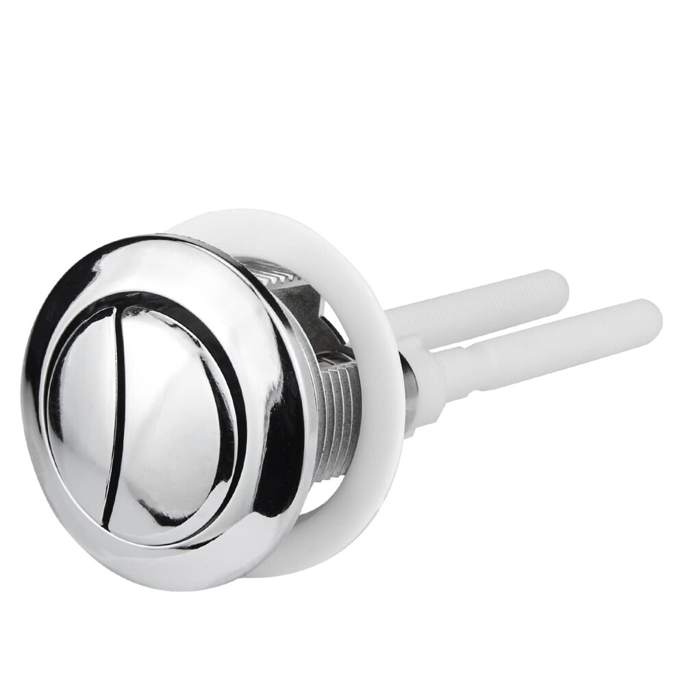 Toilet Push Button Flush Replacement, Ancable Dual Toilet Flush Button Round Head Toilet Flush Button Replacement Accessories For Bathroom Toilet 5051226986628