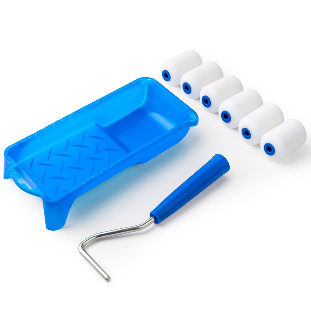 Mister Rui Small Roller For Painting, 2 Inch Foam Roller, Mini Foam Paint Roller, 2 Inch Foam Paint Roller, 2 Inch Paint Roller Set For Small Area Or 8324852652272